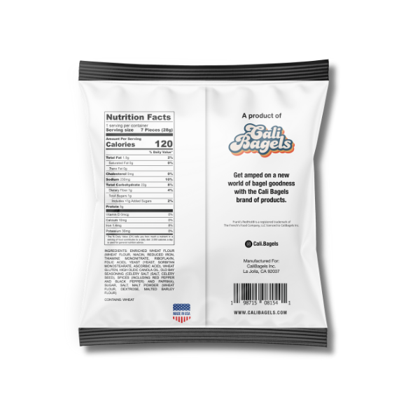 Frank's RedHot® Seasoned Bagel Chips, 48 pack, 1oz Bags