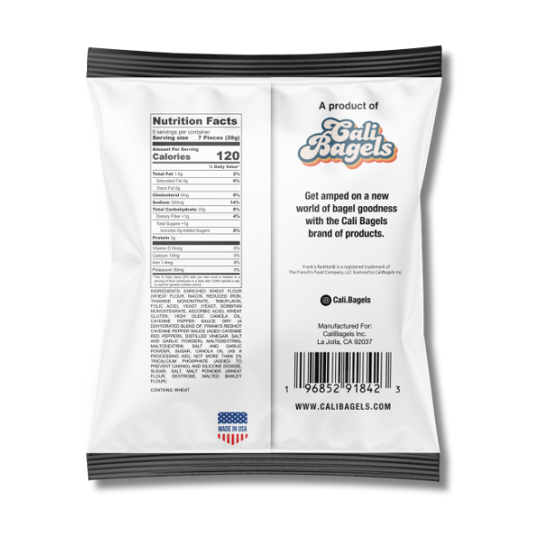 Frank's RedHot® Seasoned Bagel Chips, 4 pack, 5oz Bags