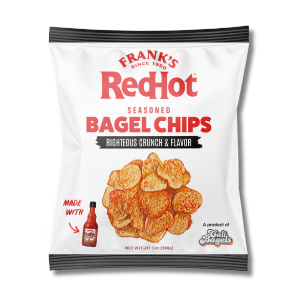 Frank's RedHot® Seasoned Bagel Chips, 4 pack, 5oz Bags