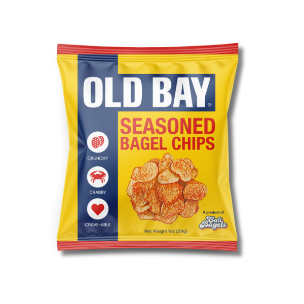 OLD BAY® Seasoned Bagel Chips, 48 pack, 1oz Bags (Single Serve)