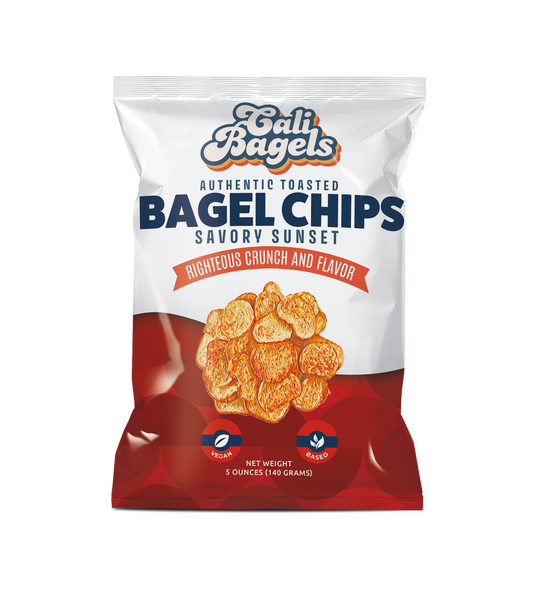 Savory Sunset Seasoned Bagel Chips, 4 pack, 5oz Bags